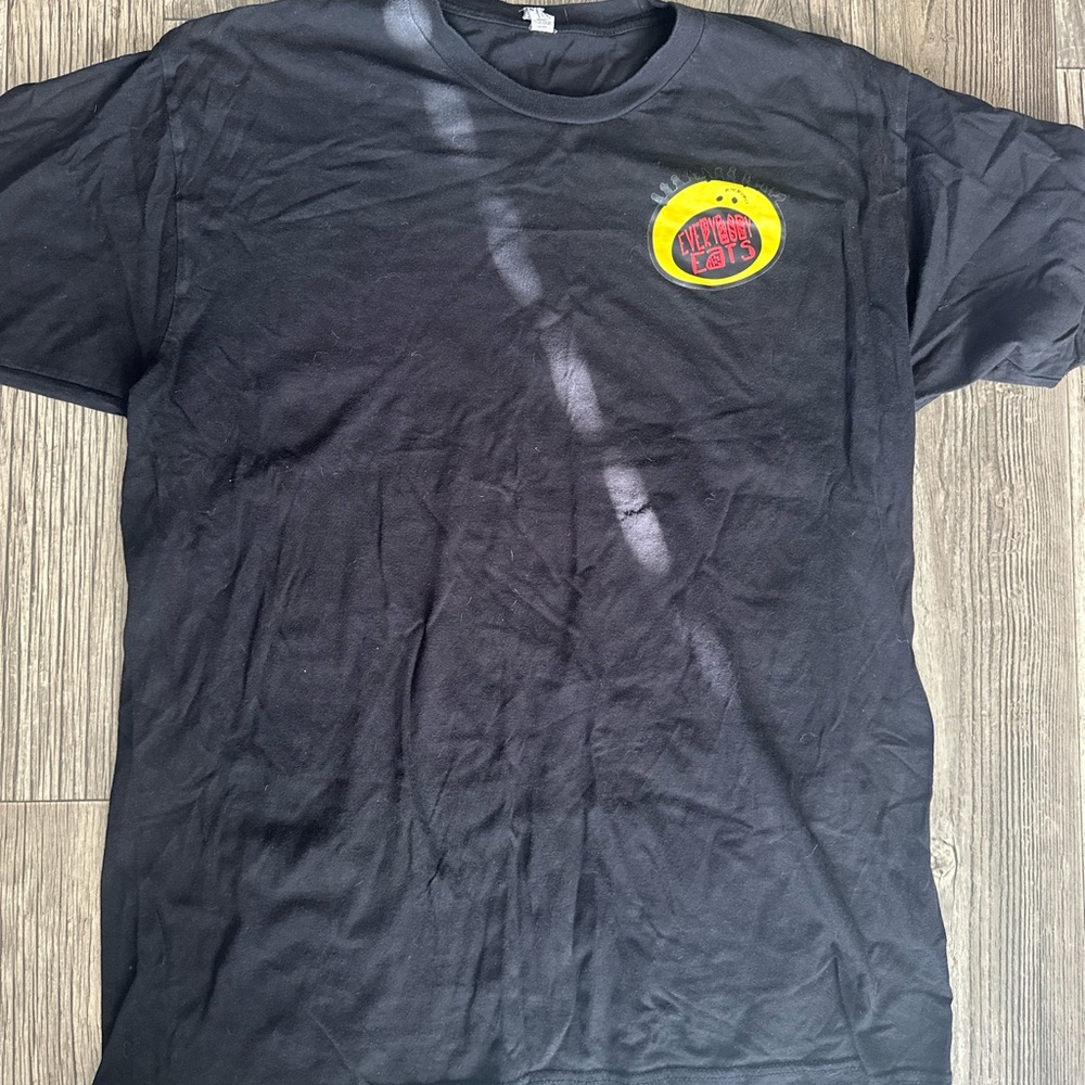 Black Graphic Logo Tee -